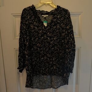 Monday Fun Veronica Smocked Sleeve Blouse - 2X